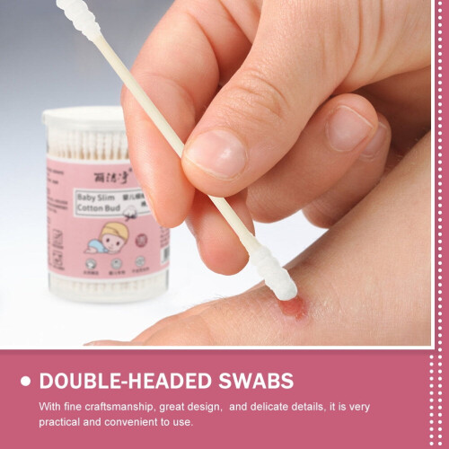 Organic Cotton Swabs Double Tipped Qtips (4 Boxes) 1