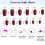 24 τεμάχια ψεύτικα νύχια Pure Color Medium Almond Press on Nail False Tips Τεχνητό μανικιούρ δακτύλων 4