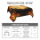 Generic Happy Halloween Pumpkins Square Decorative Tablecloth White 7