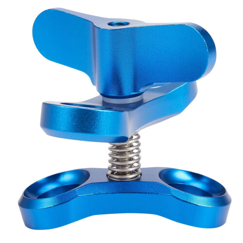 1 suporte de braço com clipe borboleta para luzes de mergulho e 1 tripé de 5 polegadas com esfera dupla de 1 polegada para câmera de mergulho (20 2