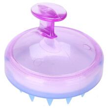 Scalp Massager Brush Silicone Hair Scrubber for Deep Cleansing and Gentle Massage Purple
