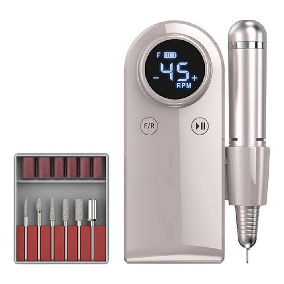 Electric Nail Drill for Acrylic Gel Nails Manicure Pedicure Polishing Shape Tools for Home Salon Use C
