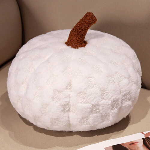 Almofada de pelúcia 3D em formato de abóbora, grande, de 25 cm (9,8 polegadas), ideal para decoração de Ação de Graças, Natal e Halloween. 1