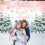 Φόντο για χειμερινό baby shower - "Baby It's Cold Outside" Χιονονιφάδες πεύκου, Χρυσό ροζ φόντο 2