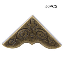 Corner Brace With Mounting Screws Decorative Corner Brackets Vintage Corner Protectors Metal Box Corner Protector Wide Application For Wooden Objects