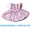 Cat Recovery Collar Soft Adjustable Protective Cone for Cats and Small Dogs Polyester Pink Stripe 3