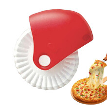 Pizza Cutter Wheel with Corrugated Blade for Dough, Cookies, and Homemade Crust Baking