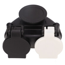 Anhängerstecker Adapter 13 auf 7 Pin, Doppelsteckdose, Umwandlung für alle Anhänger