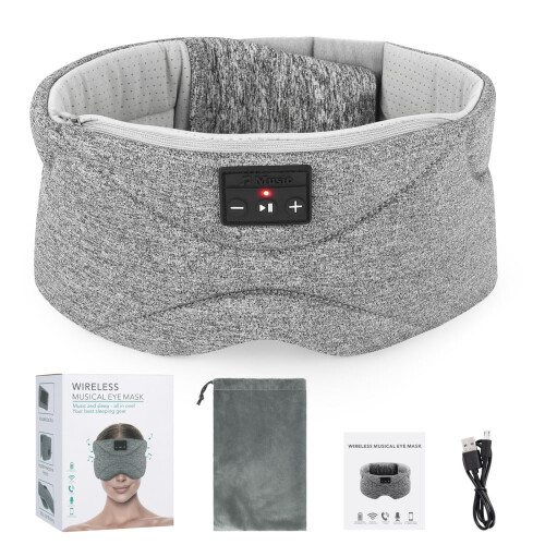 Ακουστικά ύπνου, μάσκα ύπνου Bluetooth, ασύρματη μάσκα ματιών μουσικής 3D για όσους 2