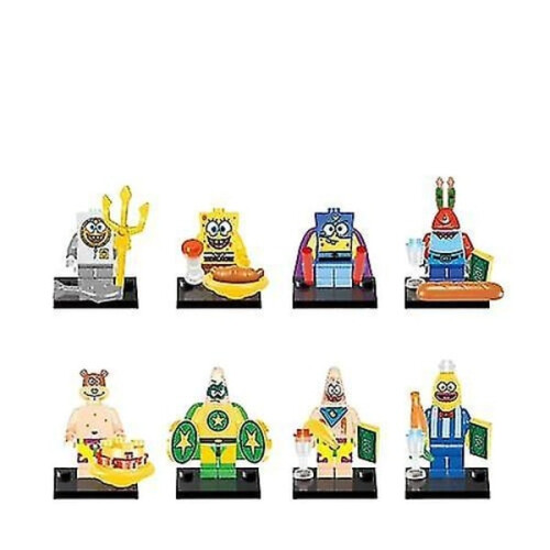 Μπομπ Σφουγγαράκης Μίνι φιγούρα Patrick Star Sandy Mr. Krabs Building Block για παιδιά