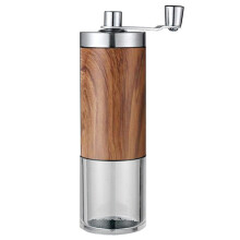 Moulin à café manuel Giyblacko en liquidation, en acier inoxydable, avec réglages réglables pour la maison et le camping.