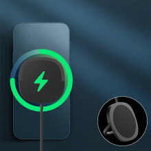 Jacenvly Magnetisches kabelloses Ladegerät für iOS & Android (15 W) – Zertifiziertes Schnellladepad für Badezimmer