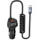 Γρήγορος φορτιστής αυτοκινήτου USB C, δύο θύρες 51W, ενσωματωμένο καλώδιο φορτιστή 1