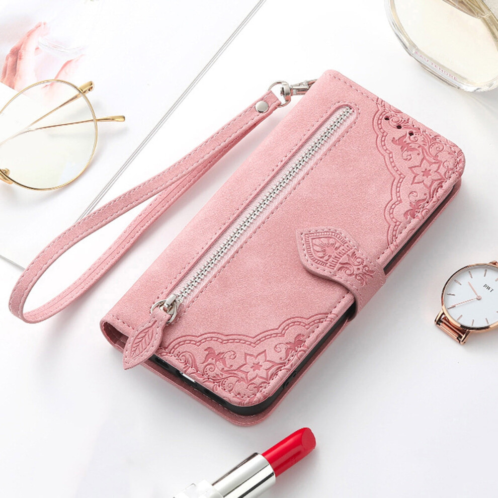 Weerihhol Galaxy A13 5G Case Wallet, Durable Pu Leather Flip With Lanyard, Strap Wristlet, Zipper Card Holder Compatible With 13Case 9164030574366