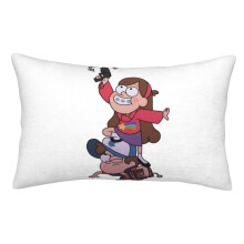 Capas de almofada dupla face macias e felpudas com estampa de Gravity Falls para sofá, sala de estar e decoração de casa.