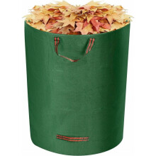 Garden Yard Waste Bags, Stand Alone Container for Reusable Gardening Lawn Leaf Bag with Heavy-duty Handles, 300L Durable Polypropylene Fabric