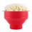Bol à popcorn en silicone pliable rouge, format micro. 3