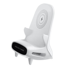 Kabelloses Ladegerät, Mini-Stuhl, Soundtisch, Handyhalterung, 10 W