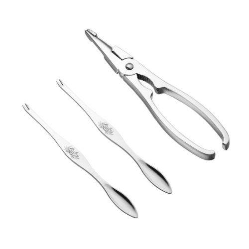Janrevotw2Sets Crab Claws și Crab Ac Crackers Crab Drinking Tools Crab Cracker Tools Snow Crab Legs Kitchen Tools Crab Shear 1