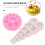 Silicone Chocolate Mold 2 Pcs Baking Tools Molds Household Circle Round Silica 6