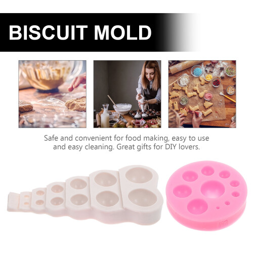 Silicone Chocolate Mold 2 Pcs Baking Tools Molds Household Circle Round Silica 1