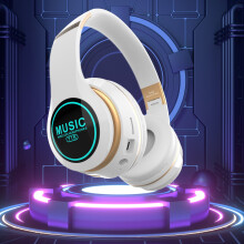 Blukids vezeték nélküli Bluetooth fejhallgató, zajszűrés, HiFi hangzás, hosszú lejátszási idő, LED kijelző, mikrofon, Apple és Android