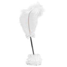 Quill Pen Signature Ballpoint Pen with Ostrich Feather & Stand, Compatible with Western Wedding, Conference, Office Supplies