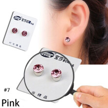Magnetic Slimming Earrings Acupressure Weight Loss Earring White Pink