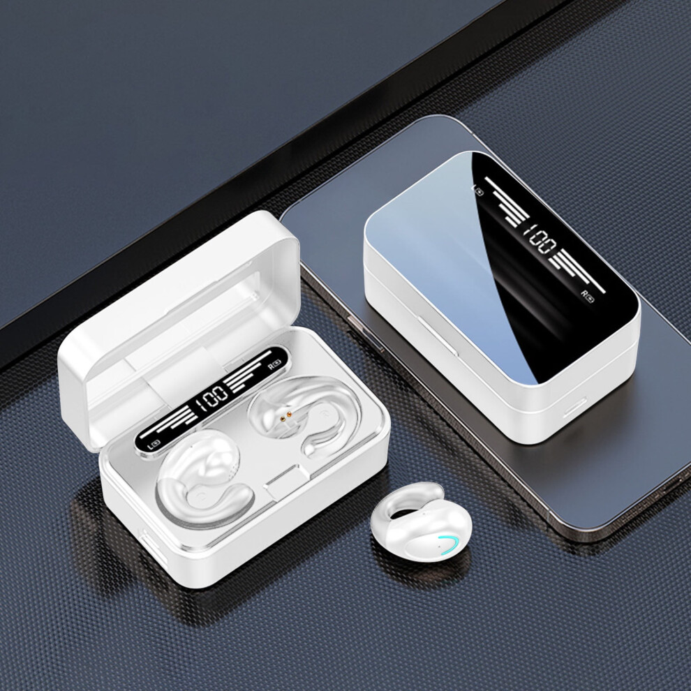 Avtoify Wireless Earbuds Mini, Bluetooth 5.3 Headphones With Microphone, Weight, Charging Case Display, Compatible With Tv Phone Pc Laptop, Light 9164030694590