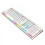 QISIWOLE Backlit Full-Size Wired RGB Gaming Keyboard, White 1