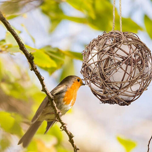 Παιχνίδια για πουλιά Hummingbird Nesters - Κρεμαστές μπάλες για φωλιά πουλιών γεμιστές με 1