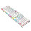 QISIWOLE Backlit Full-Size Wired RGB Gaming Keyboard, White 2