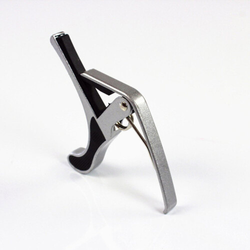 hengzirui Gitarrcapo Gitarrcapo Tune Snabbväxlingsavtryckare för akustisk gitarr och elgitarr (silver) 2