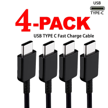 4X Kabel voor compatibel met Samsung Galaxy S8S9S10Plus Cargador tipo C Datakabel LOT
