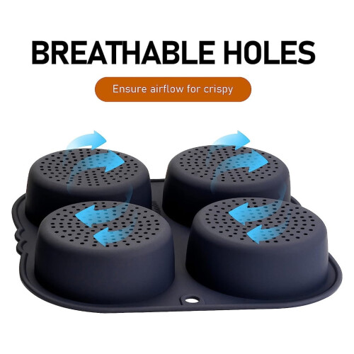 Molde para pan de hamburguesa de silicona resistente al calor. 1