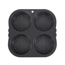 Molde para pan de hamburguesa de silicona resistente al calor.