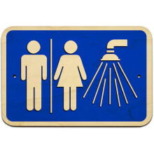 Unisex Shower Sign