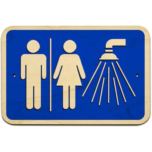 Unisex Shower Sign