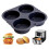 Molde para pan de hamburguesa de silicona resistente al calor. 6