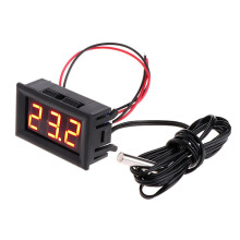 50~110 C For DC 12V Digital LED Thermometer Car Temperature Gauge Panel Me Red