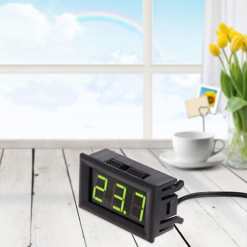 50~110C För DC12V Digital LED Termometer Bil Temperaturmätare Panel Mig Röd 1