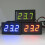 50~110C För DC12V Digital LED Termometer Bil Temperaturmätare Panel Mig Röd 3