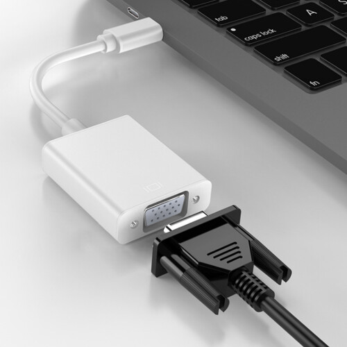 Καλώδιο προσαρμογέα Guangmc USB-C σε VGA για tablet (ασημί) 1