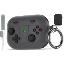 Étui compatible avec les AirPods Pro 2e/1re génération, design Game Player compatible avec l'étui AirPods Pro 2 (2022) avec porte-clés