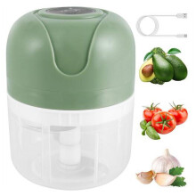 Uclet Food Blender 250 ml elektrische knoflookmolen met USB-oplaadfunctie, knoflookhakker, voedselhakker, keukenhulpmiddel voor vlees, groenten en