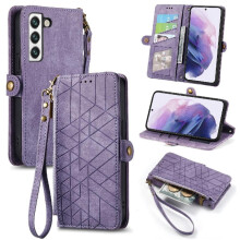 Flipové pouzdro kompatibilní s Samsung Galaxy S22, nárazuvzdorné flipové pouzdro, peněženka, jednoduché kožené pouzdro pro firmy