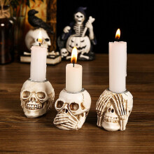 Halloween-Schnäppchen! Avtoify Halloween-Dekorationen, Halloween-Skelett-Kerzenständer, Halloween-Horror-Dekorations-Skelett-Kerzenständer