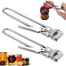 Jar Opener for Weak Hands, Adjustable Stainless Steel Can & Jar Opener, Compatible with Wide Jars, Easy Bottle Opener for Seniors - 23 cm