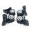 4Pcs/Set Replacement Luggage Suitcase Wheels Swivel Universal Wheel Black 2