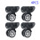 4Pcs/Set Replacement Luggage Suitcase Wheels Swivel Universal Wheel Black 1
